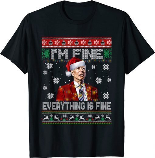 Christmas Lights Joe Biden Christmas Ugly Sweater Gift Shirt