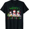 Christmas Lights Merry Christmas Snowman ASL Sign Language Classic Shirt