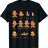 Christmas Math Teacher Fraction Gingerbread Cookie Santa Hat Classic Shirt