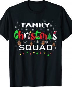 Christmas Morning Squad Santa Holiday Pajama Matching Family T-Shirt