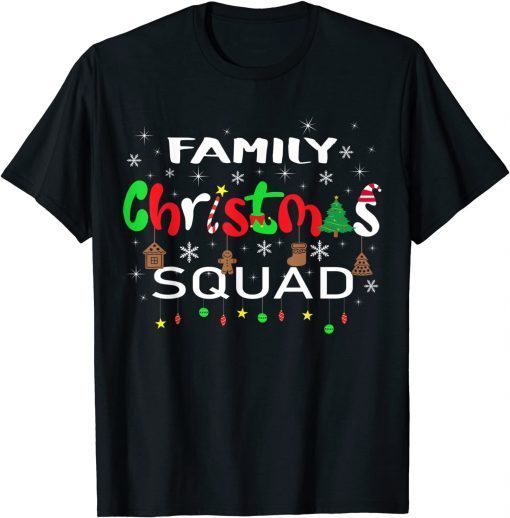 Christmas Morning Squad Santa Holiday Pajama Matching Family T-Shirt