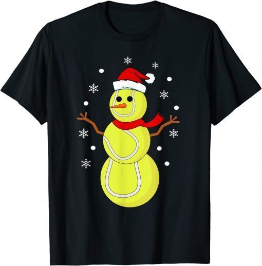 Christmas Tennis Balls Snowman Tennis Christmas Gift T-Shirt