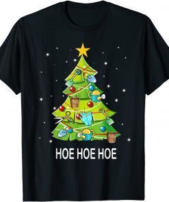 Christmas Tree Gardening Hoe Hoe Hoe Gardener Planting Limited Shirt