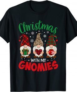 Christmas With My Gnomies Leopard Women Gnome Buffalo Unisex Shirt