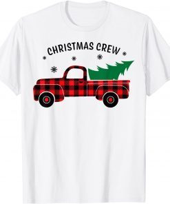 Cute Family Christmas Crew Matching Pajama Truck Tree Unisex Shirt