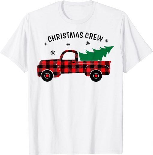 Cute Family Christmas Crew Matching Pajama Truck Tree Unisex Shirt