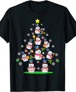 Cute Snowman Christmas Tree Chrismas Limited Shirt