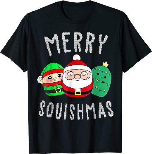 Cute Squishmallow Merry Squishmas Ugly Sweater Family Gift Shirt