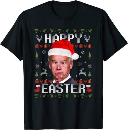 Dabbing Santa Elf Christmas Joe Biden Easter T-Shirt