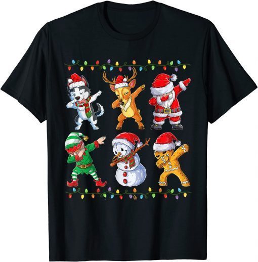 Dabbing Santa Elf Reindeer Dab Xmas Pjs Christmas Classic Shirt