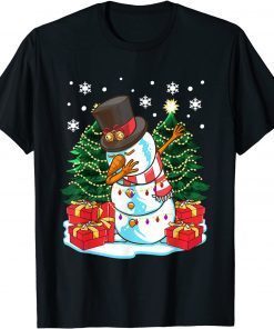 Dabbing Snowman Through the Snow Christmas Dab Dance Pose Classic Shirt