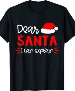 Dear Santa Shirt Funny Matching Family Christmas Pajamas Unisex Shirt