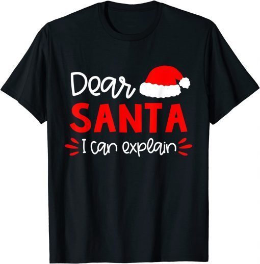 Dear Santa Shirt Funny Matching Family Christmas Pajamas Unisex Shirt