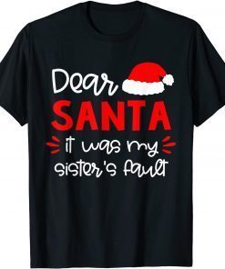 Dear Santa Siblings Matching Family Christmas Pajamas Gift Shirt