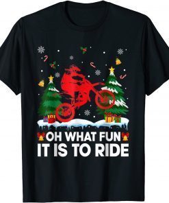 Dirt-Bike Motocross Biker Ugly Christmas Pajama Unisex Shirt