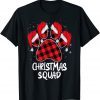 Dog Paws Christmas Squad Red Plaid Xmas Family Matching Classic Shirt