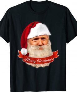 Donald Trump Christmas MAGA Santa Hat Gift Shirt