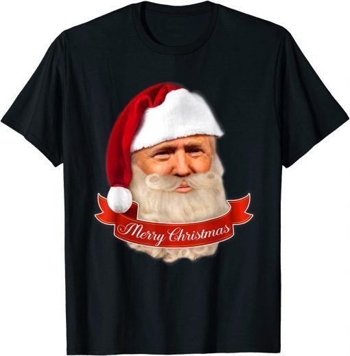 Donald Trump Christmas MAGA Santa Hat Gift Shirt