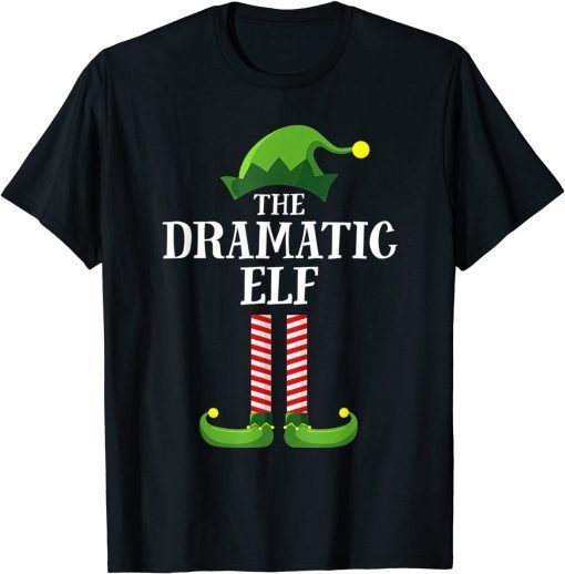 Dramatic Elf Matching Family Christmas Pajama Classic Shirt