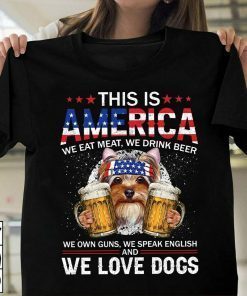 Drink Beer Love Dogs Gift Shirt