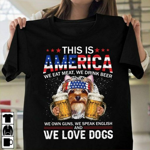 Drink Beer Love Dogs Gift Shirt