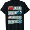 EAT SLEEP ANIME REPEAT , Anime Japanese Manga Kawaii Gift Shirt