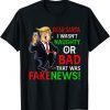 Fake News US President Donald Trump Ugly Christmas Sweater Unisex T-Shirt