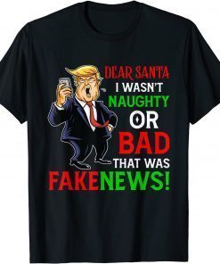 Fake News US President Donald Trump Ugly Christmas Sweater Unisex T-Shirt