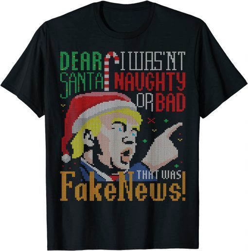 Fake News US President Donald Trump Ugly Christmas Classic Shirt