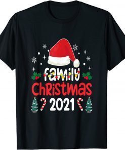 Family Christmas 2021 Matching Shirts Squad Santa Elf T-Shirt