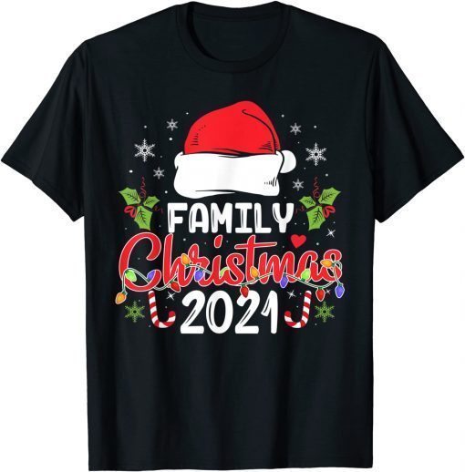 Family Christmas 2021 Matching Squad Santa Elf Pajamas Gift Shirt