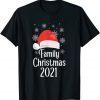 Family Christmas 2021 Squad Family Matching Pajama Gift T-Shirt