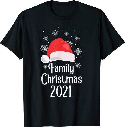 Family Christmas 2021 Squad Family Matching Pajama Gift T-Shirt