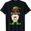 Family Christmas The Bearded Elf Cute Xmas Holiday San T-Shirt