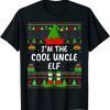 Family Matching Ugly I'm The Cool Uncle Elf Christmas Classic Shirt