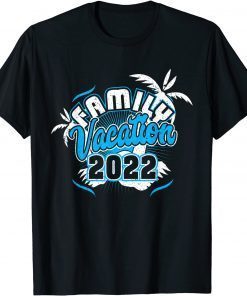 Family Vacation 2022 Beach Tropical Matching Group Gift Shirt