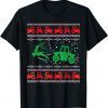 Farm Tractor Reindeer Fun Ugly Christmas Sweater Farmer Classic T-Shirt