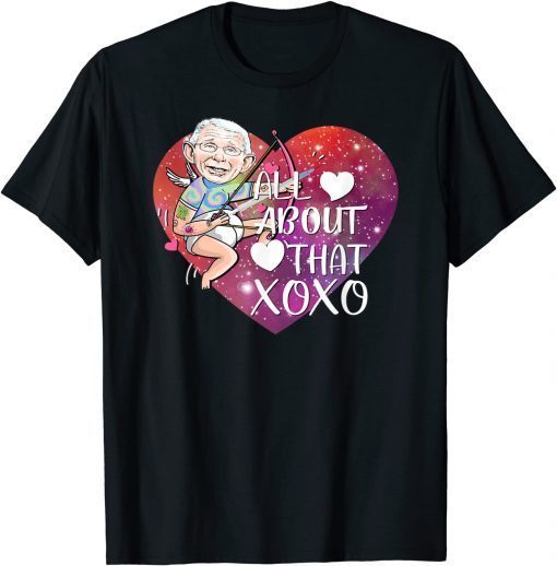 Fauci Ouchie Valentine Heart Tattoo FAUCH Pun Valentines Day Limited T-Shirt