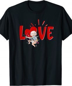 Fauci Valentine Heart Love Tattoo FAUCH Pun Valentines Day T-Shirt