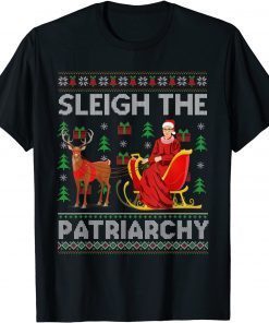 Feminist Ruth Bader Ginsburg RBG Xmas Sleigh The Patriarchy Unisex Shirt