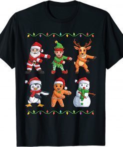 Flossing Santa Elf Friends Christmas Gift Shirt