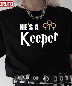 Funny He’s A Keeper Cute Couples Valentine Unisex shirt