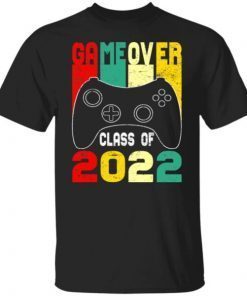 Game Over Class Of 2022 Video Games Vintage Graduation Gamer Unisex shirt