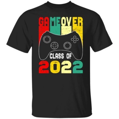 Game Over Class Of 2022 Video Games Vintage Graduation Gamer Unisex shirt