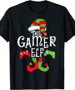 Gamer Elf Family Matching Christmas Funny Gaming Pajama PJ Classic Shirt