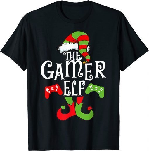 Gamer Elf Family Matching Christmas Funny Gaming Pajama PJ Classic Shirt