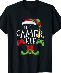 Gamer Elf Family Matching Christmas Group Unisex Shirt