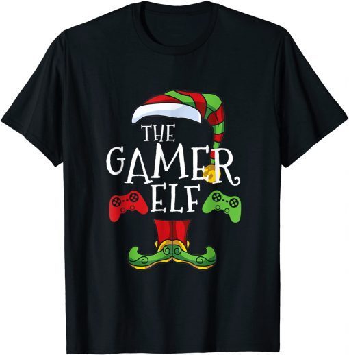 Gamer Elf Family Matching Christmas Group Unisex Shirt