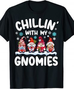 Gnome Christmas Pajama Family Chillin With My Gnomies Classic T-Shirt