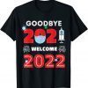 Goodbye 2021 Hello 2022 Happy New Year Mask Journal Unisex Shirt